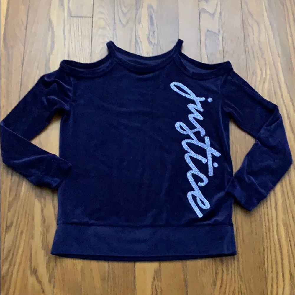 Girls long sleeve cold shoulder